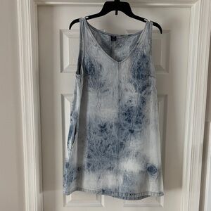 GAP Blue Tie-Dye Mini Dress